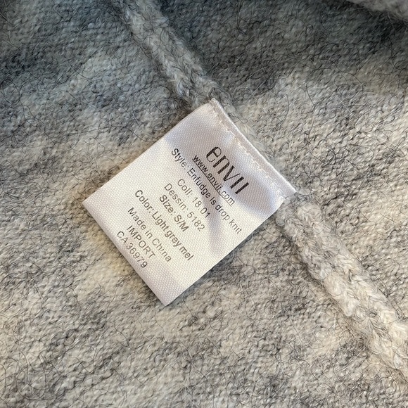 Envii Wool & Alpaca Blend Light Gray Sweater (S/M) - Picture 10 of 11